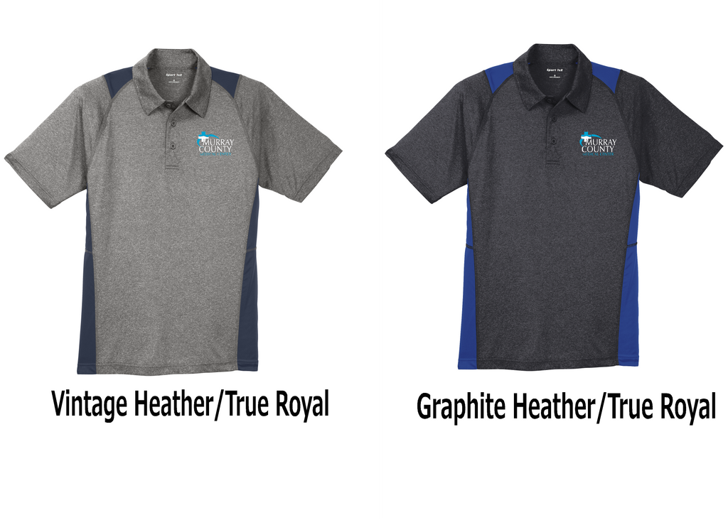 MCMC Apparel - Printed Sport-Tek® Heather Colorblock Contender™ Polo
