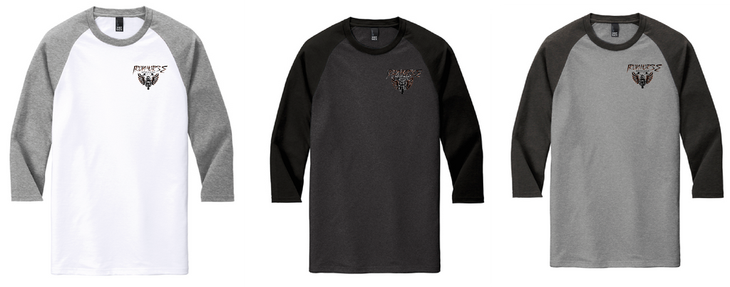 IHMC-District  Men's/Women's  Perfect Tri ® 3/4-Sleeve Raglan