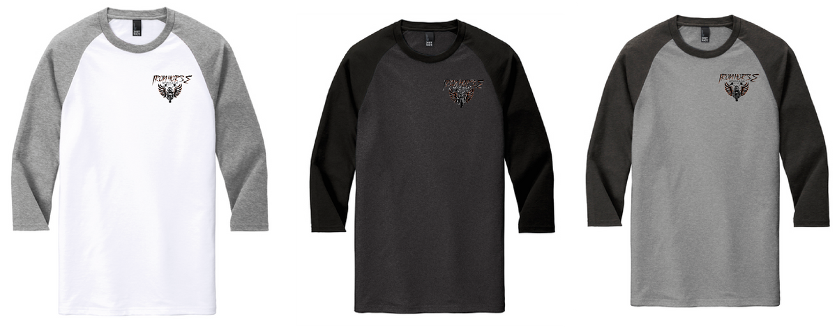 IHMC-District  Men's/Women's  Perfect Tri ® 3/4-Sleeve Raglan