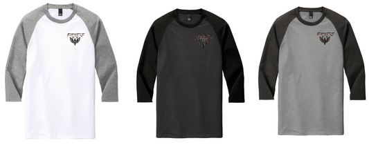 IHMC-District  Men's/Women's  Perfect Tri ® 3/4-Sleeve Raglan