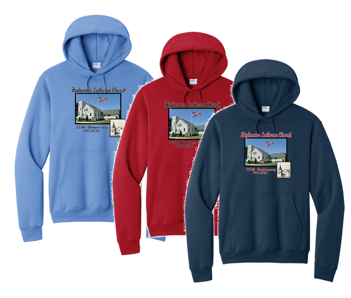 Highwater Lutheran Church 125th  Anniversary Hooded Sweatshirt