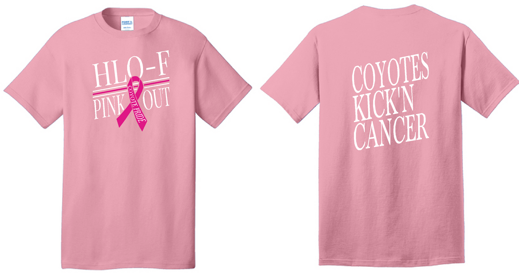 HLO-F  Volleyball Coyotes  KICKIN'  Cancer 2025 Tshirt