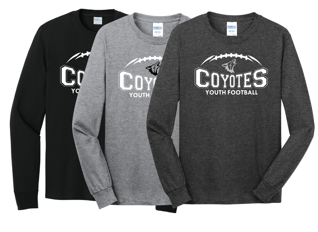 HLO-F COYOTE YOUTH FOOTBALL LONG SLEEVE SHIRT