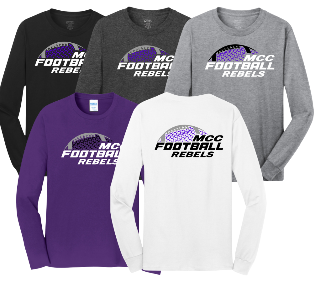 MCC 2023 Football : Port & Company® Long Sleeve Core Cotton Tee
