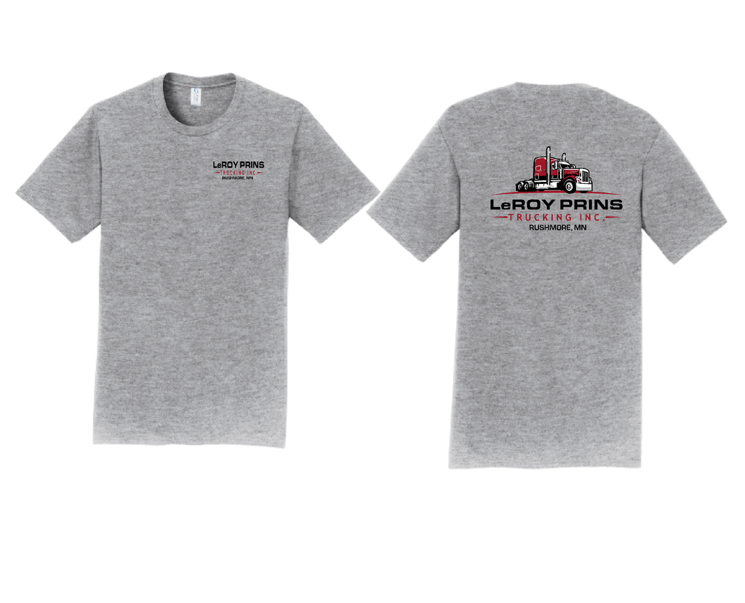 Leroy Prins Trucking Tshirt  -  Sport Grey