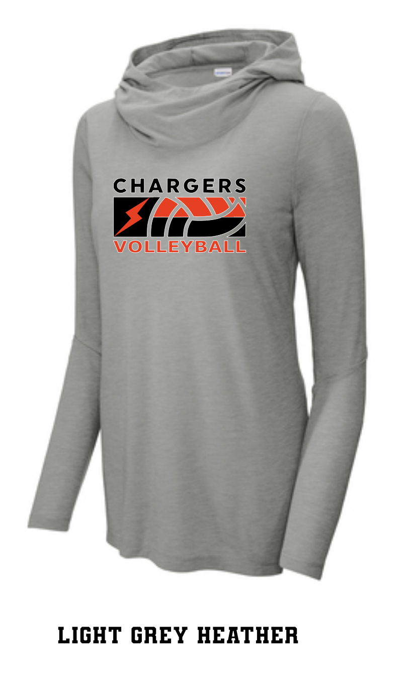 WWG Volleyball 2023 : Sport-Tek ® Ladies PosiCharge ® Tri-Blend Wicking Long Sleeve Hoodie