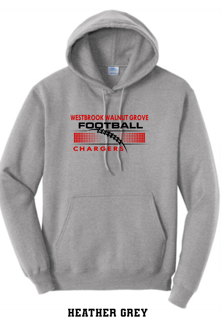 WWG Football 2023 : Port & Company® Core Fleece Pullover Hooded Sweatshirt