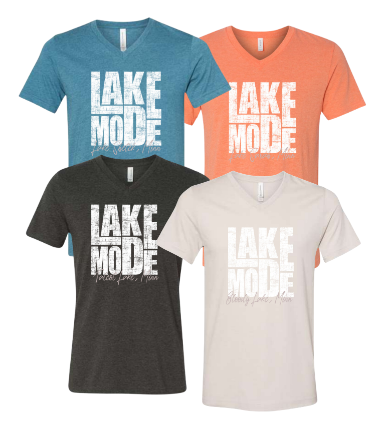 *CUSTOM* Lake Mode 2023 - BELLA+CANVAS : Unisex  Short Sleeve V-Neck Tee