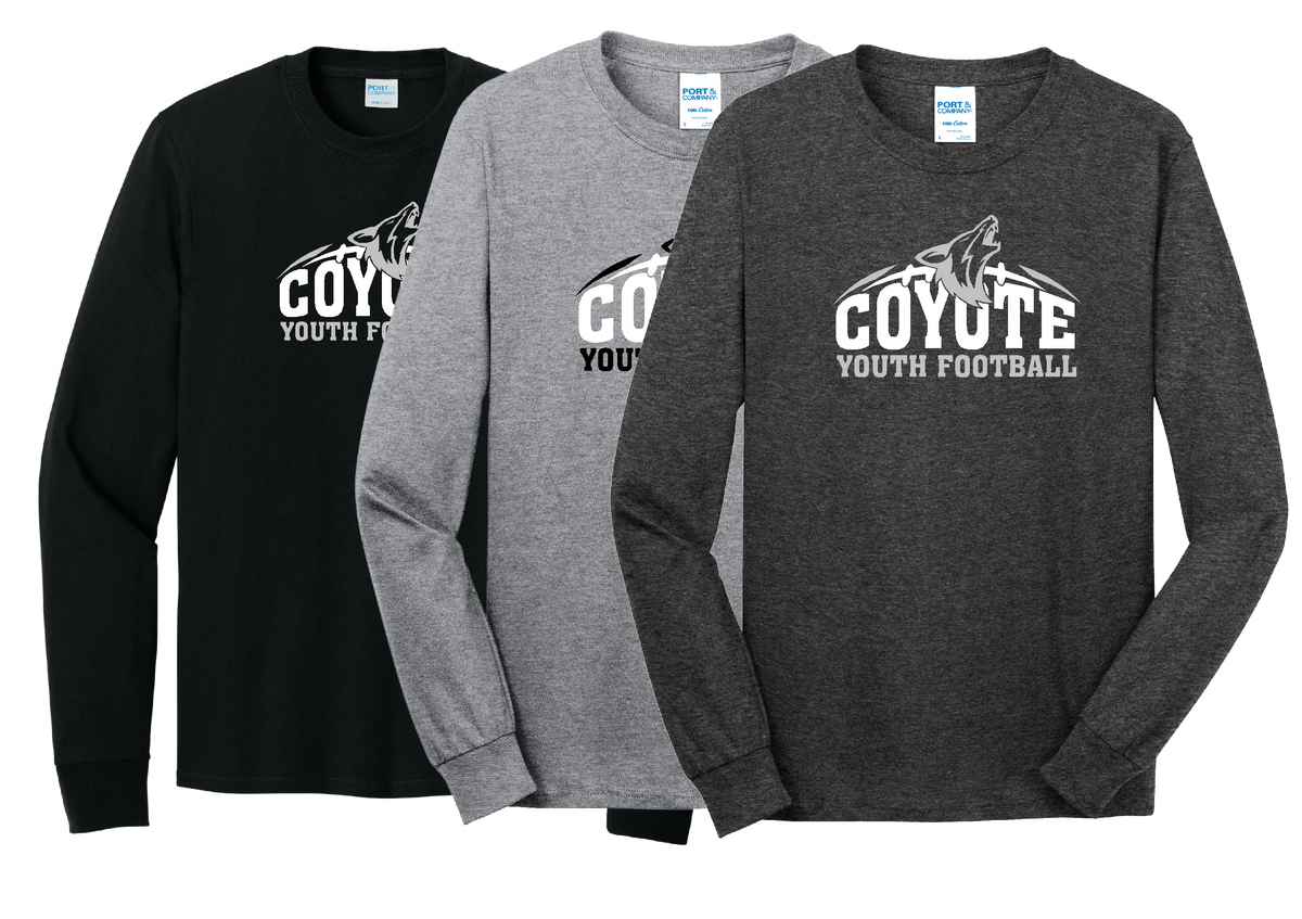 HLO-F COYOTE YOUTH FOOTBALL LONG SLEEVE SHIRT – 507 Designs