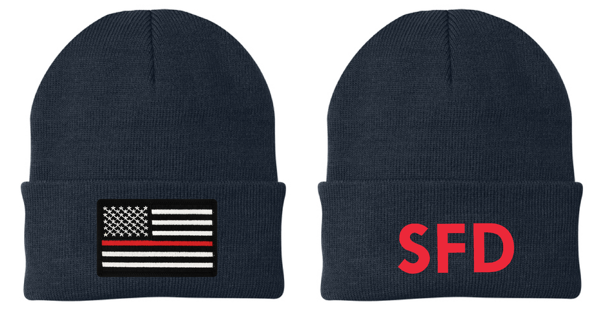 Slayton Fire Department Port Authority® Knit Cap - Navy