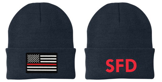 Slayton Fire Department Port Authority® Knit Cap - Navy
