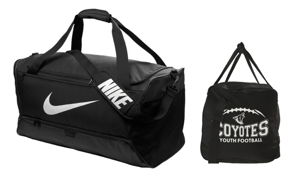 HLO-F COYOTE YOUTH FOOTBALL NIKE LARGE  DUFFLE BAG