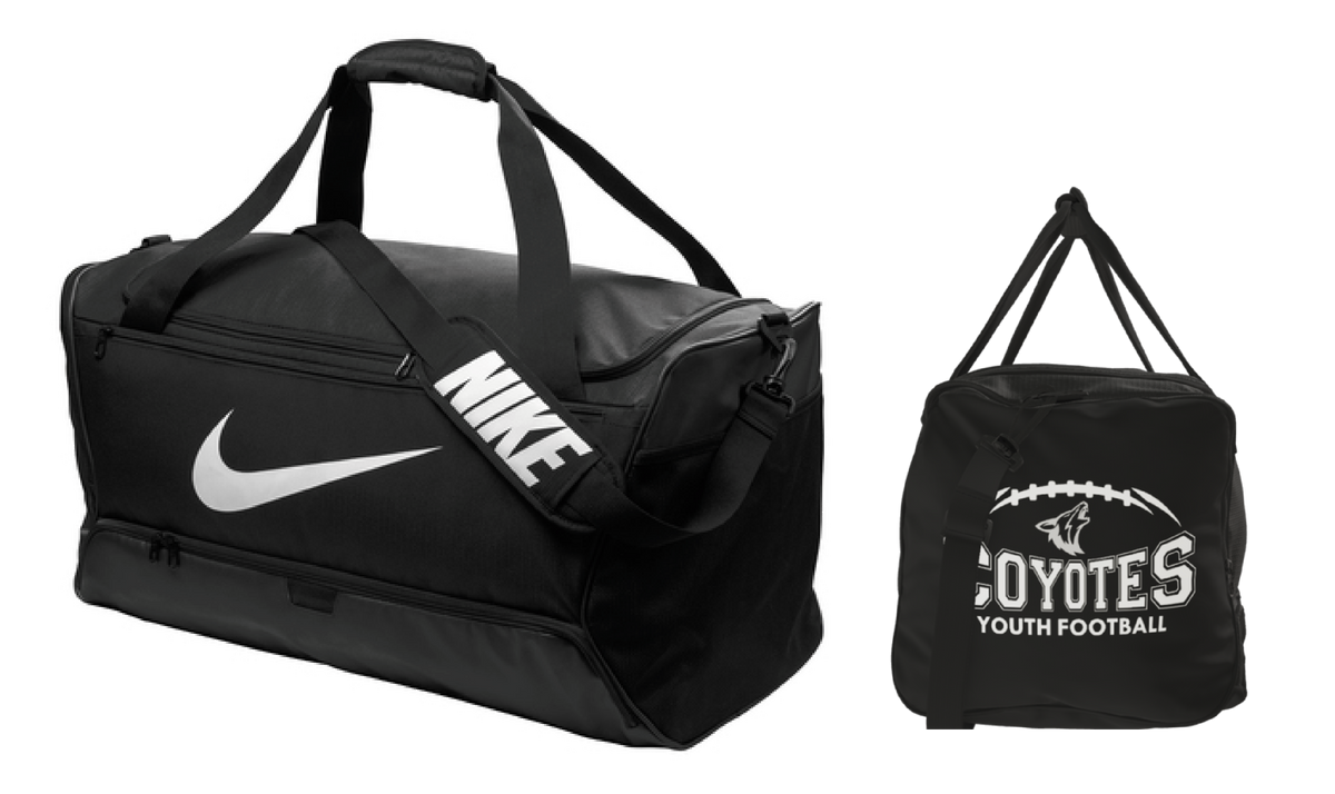 HLO-F COYOTE YOUTH FOOTBALL NIKE LARGE  DUFFLE BAG