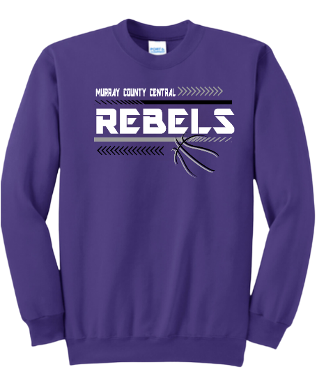MCC 2023 Basketball  : Port & Company® Core Fleece Crewneck Sweatshirt