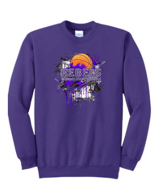 MCC 2023 Basketball  : Port & Company® Core Fleece Crewneck Sweatshirt (BB Splotch)