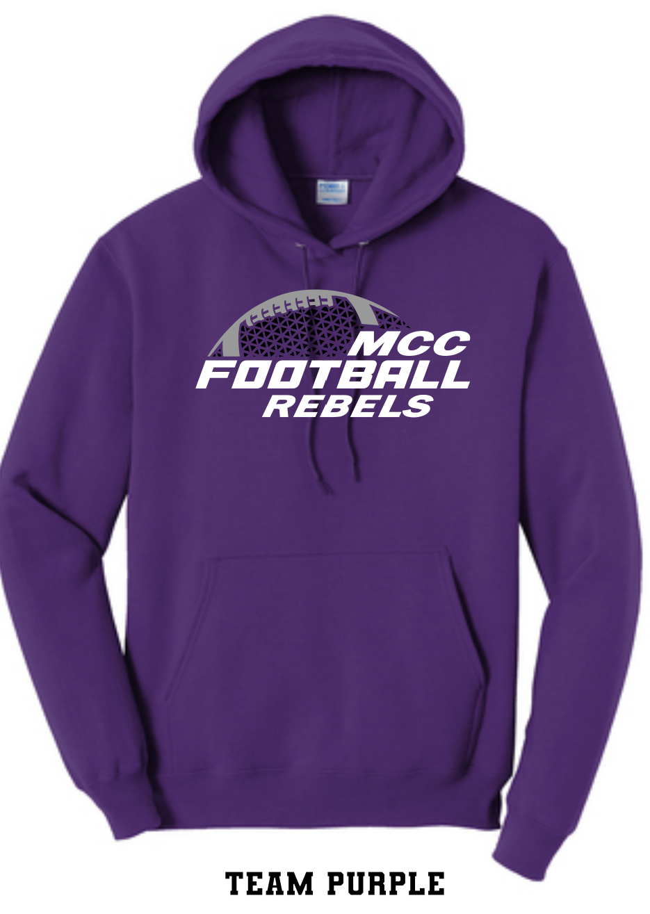 MCC 2023 Football : Port & Company® Core Fleece Pullover Hooded Sweatshirt