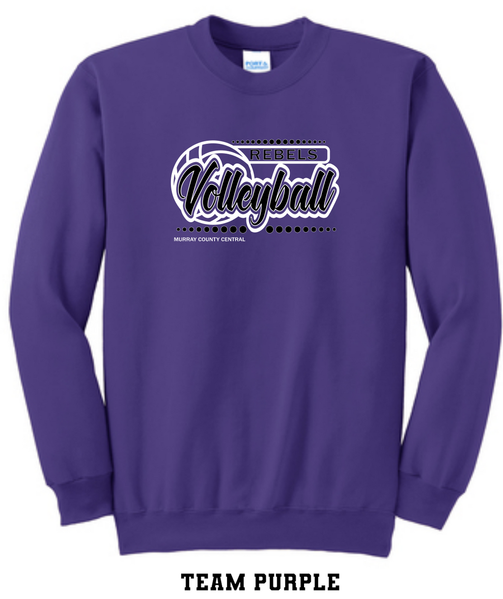 MCC 2023 Volleyball  : Port & Company® Core Fleece Crewneck Sweatshirt