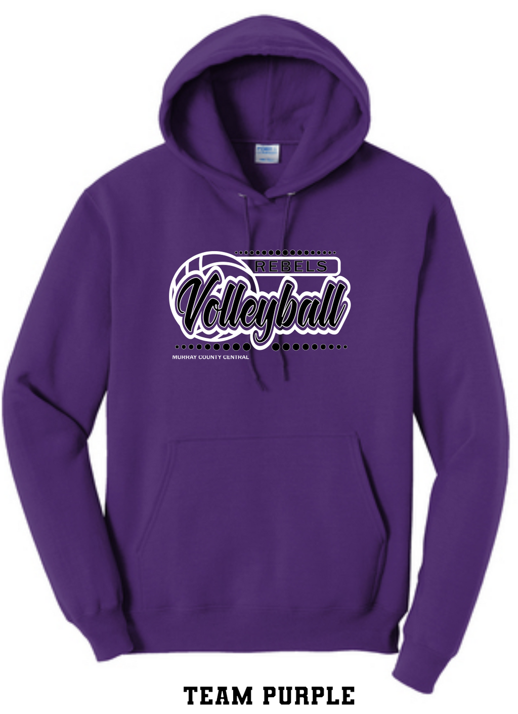 MCC 2023 Volleyball  : Port & Company® Core Fleece Pullover Hooded Sweatshirt