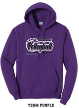 Load image into Gallery viewer, MCC 2023 Volleyball  : Port &amp; Company® Core Fleece Pullover Hooded Sweatshirt