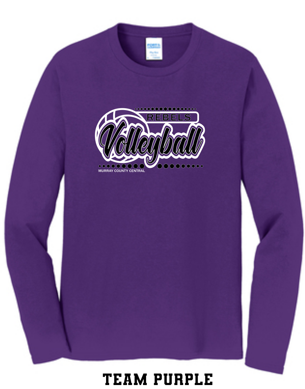 MCC 2023 Volleyball : Port & Company® Long Sleeve Core Cotton Tee