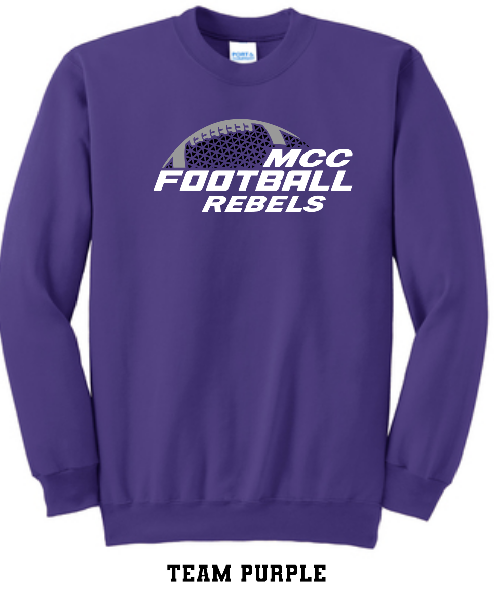 MCC 2023 Football : Port & Company® Core Fleece Crewneck Sweatshirt