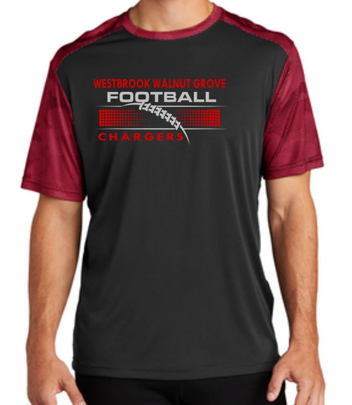 WWG Football 2023 : Sport-Tek® CamoHex Colorblock Tee