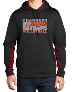 WWG Volleyball 2023 : Sport-Tek® Sport-Wick® CamoHex Fleece Colorblock Hooded Pullover