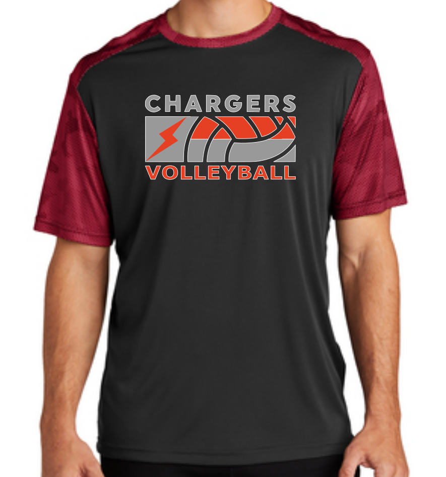 WWG Volleyball 2023 : Sport-Tek® CamoHex Colorblock Tee