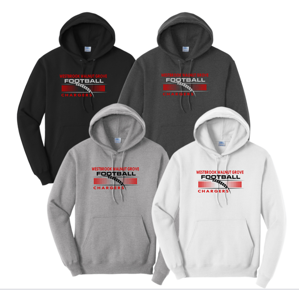 WWG Football 2023 : Port & Company® Core Fleece Pullover Hooded Sweatshirt