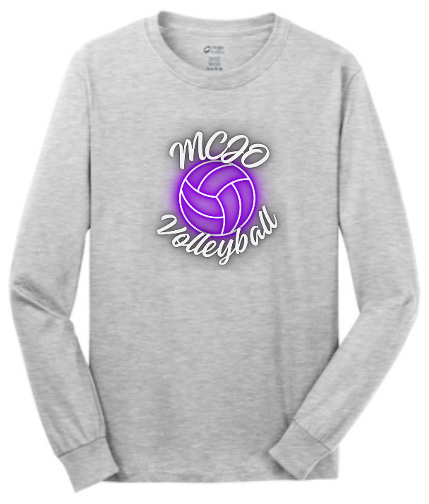 MCJO 2024 Volleyball Port & Company® Long Sleeve Core Cotton Tee
