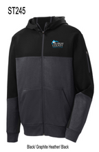Load image into Gallery viewer, MCMC Apparel - Embroidered Sport-Tek Tech Fleece Colorblock Full-Zip Hooded Jacket