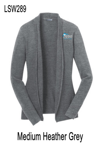 MCMC Apparel - Embroidered Port Authority Ladies Open Front Cardigan Sweater