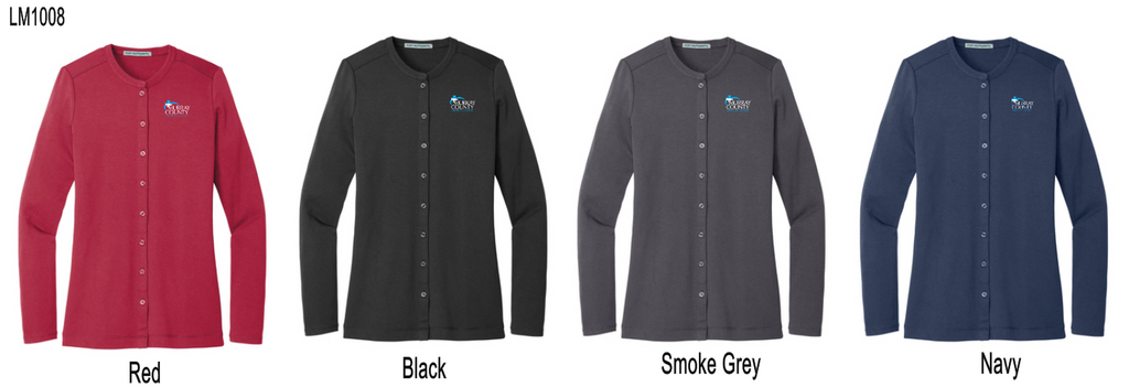 MCMC Apparel - Embroidered Port Authority Ladies Concept Stretch Button-Front Cardigan