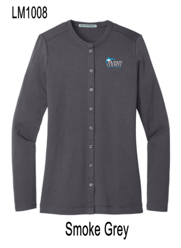 MCMC Apparel - Embroidered Port Authority Ladies Concept Stretch Button-Front Cardigan