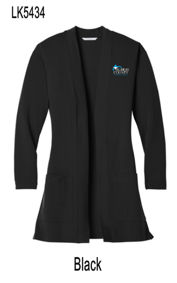 MCMC Apparel - Embroidered Port Authority Ladies Concept Long Pocket Cardigan