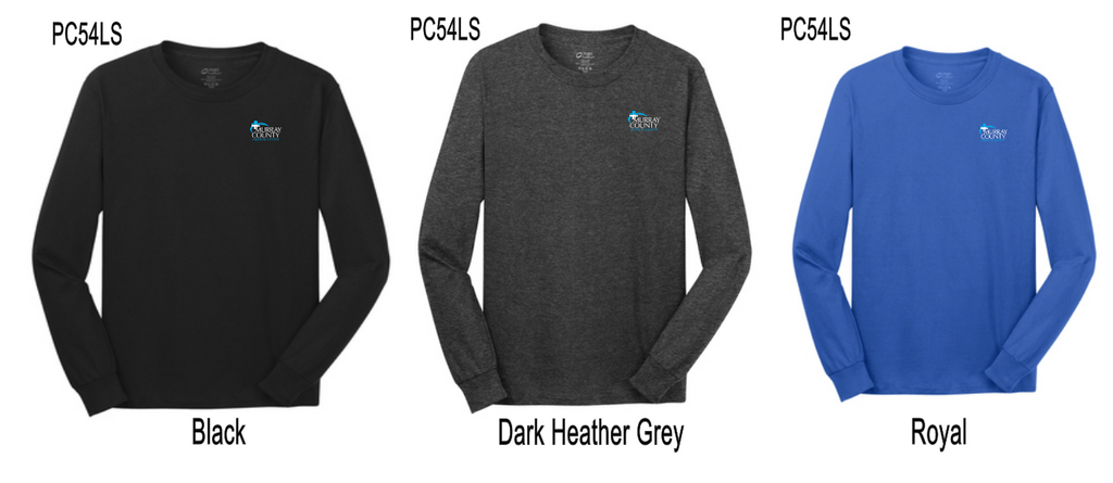 MCMC Apparel - Printed Port & Company Long Sleeve Core Cotton Tee