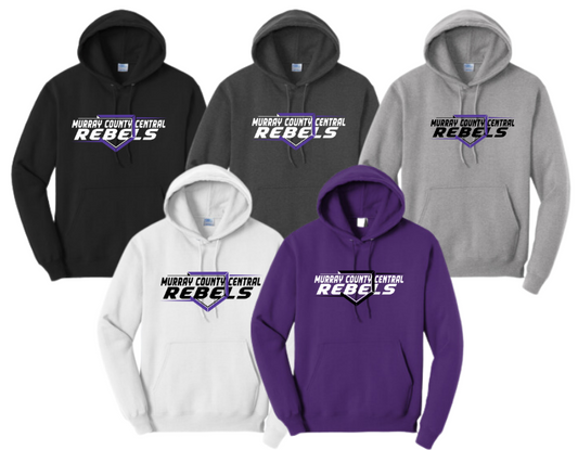 MCC 2024 Baseball/Softball : Port & Company® Core Fleece Pullover Hooded Sweatshirt