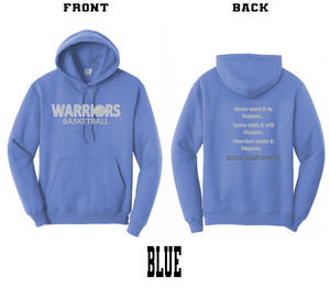 2024 Warrior Basketball : Port & Company® Core Fleece Pullover Hooded Sweatshirt