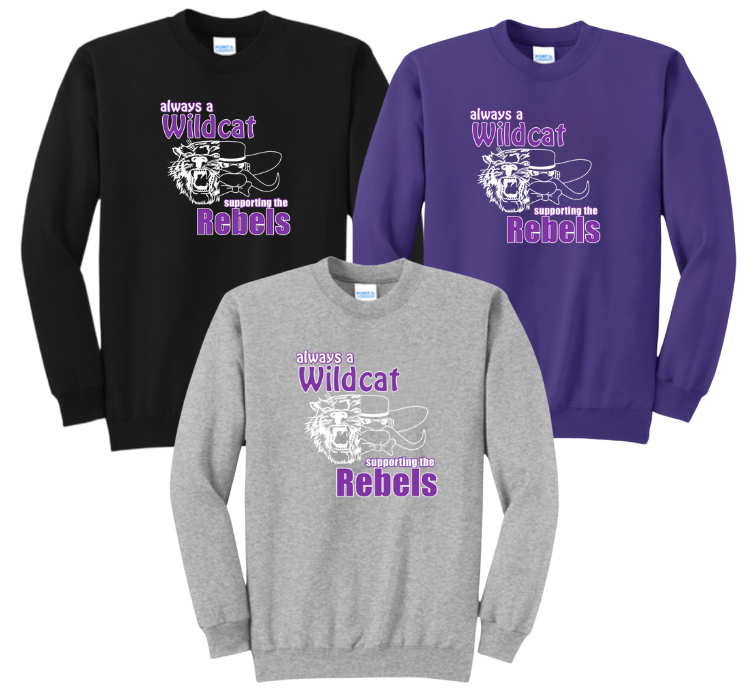 Wildcat/Rebels Anniversary : Port & Company® Core Fleece Crewneck Sweatshirt
