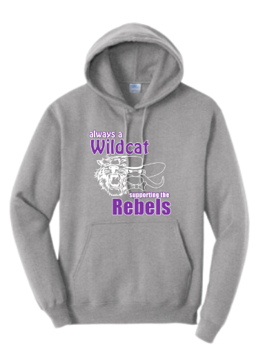 Wildcat/Rebels Anniversary : Port & Company® Core Fleece Pullover Hooded Sweatshirt