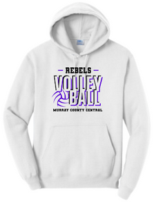 MCC 2024 Volleyball : Port & Company® Core Fleece Pullover Hooded Sweatshirt