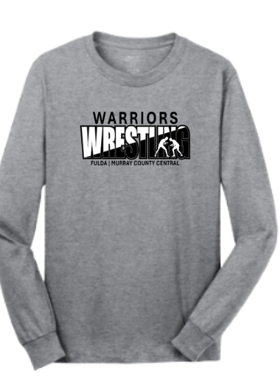 F/MCC Warrior Wrestling 2024  : Port & Company® Long Sleeve Core Cotton Tee