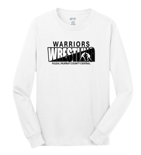 F/MCC Warrior Wrestling 2024  : Port & Company® Long Sleeve Core Cotton Tee
