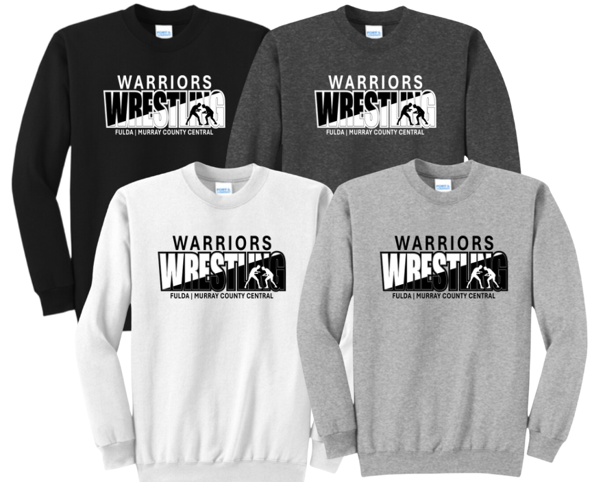 F/MCC Warrior Wrestling 2024 : Port & Company® Core Fleece Crewneck Sweatshirt