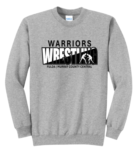 F/MCC Warrior Wrestling 2024 : Port & Company® Core Fleece Crewneck Sweatshirt