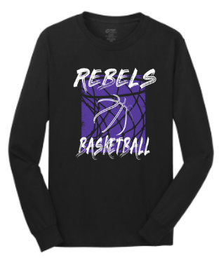 MCC 2024 Basketball : Port &amp; Company® Long Sleeve Core Cotton Tee (BB Hoop)