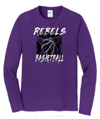 MCC 2024 Basketball : Port &amp; Company® Long Sleeve Core Cotton Tee (BB Hoop)