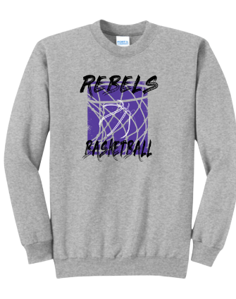 MCC 2024 Basketball  : Port & Company® Core Fleece Crewneck Sweatshirt