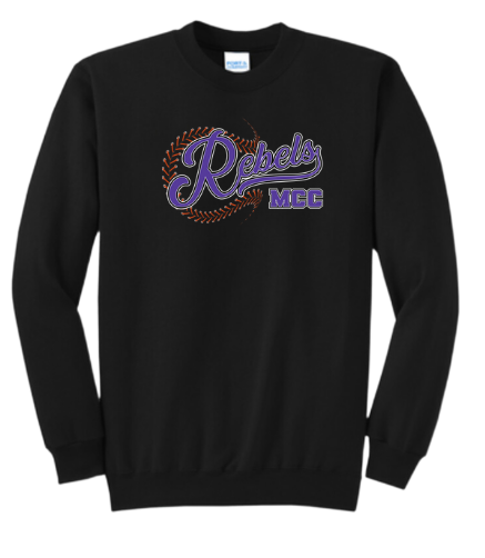 MCC 2025 Baseball/Softball : Port & Company® Core Fleece Crewneck Sweatshirt