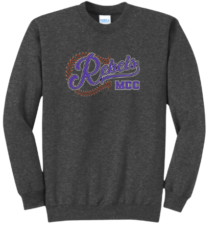 MCC 2025 Baseball/Softball : Port & Company® Core Fleece Crewneck Sweatshirt
